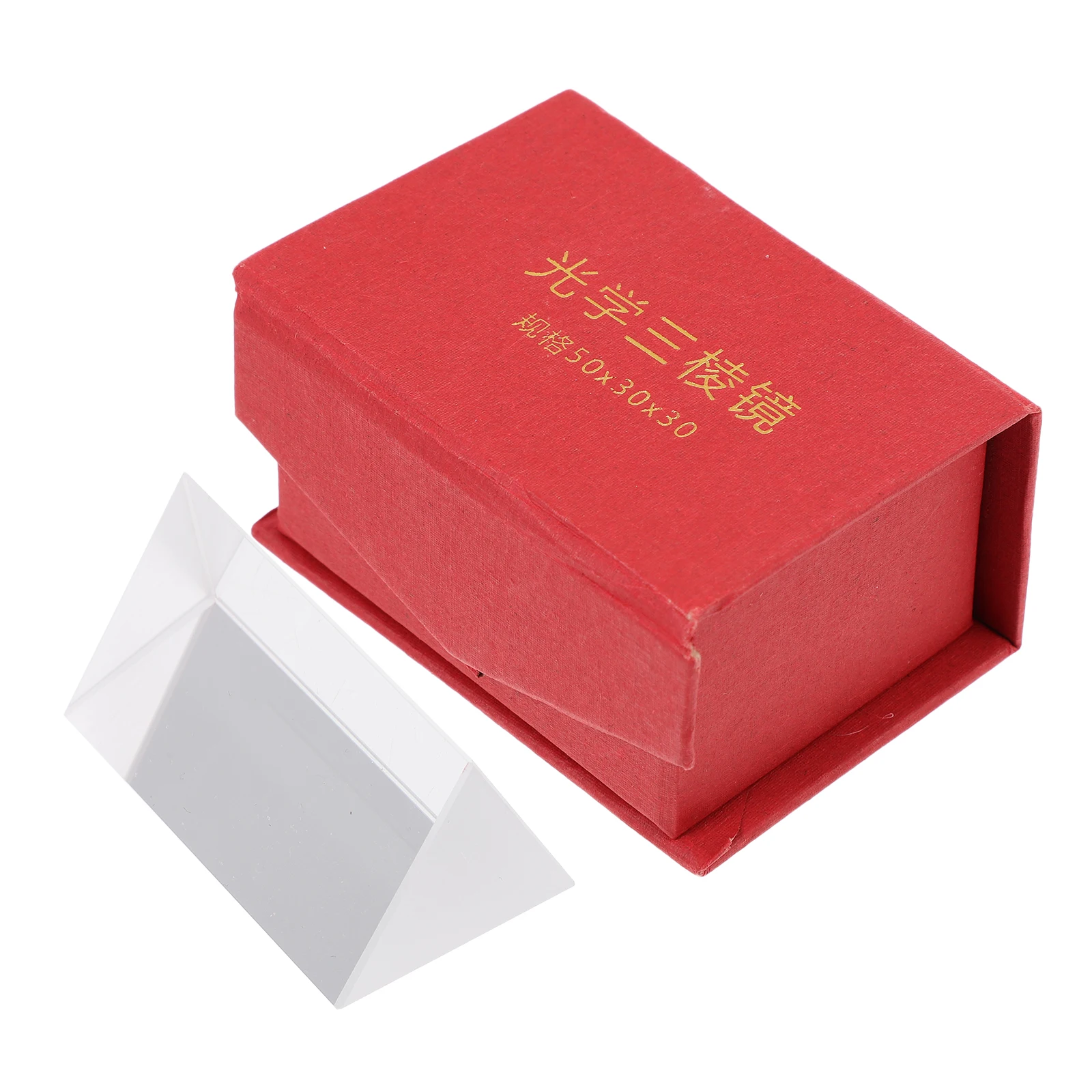 

Triple Prism Glass Clear Triangle Optical Experiment Equipment Physical Teaching Aids Refractive Index Measurement Portable