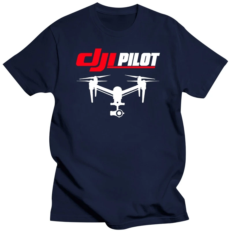 DJI PILOT INSPIRE 2. T-SHIRT Męskie koszulki Letni styl Moda Swag Męskie koszulki z krótkim rękawem Letnie koszulki z dekoltem w szpic