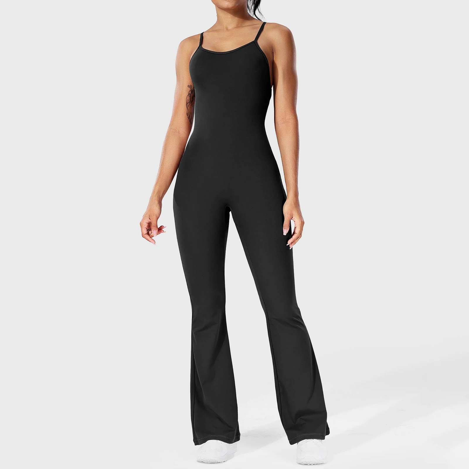 

Women s Yoga Jumpsuit Spaghetti Strap Overall Romper Slim Fit Tracksuit Outfit Casual Bodycon Jumpsuit Clubwear