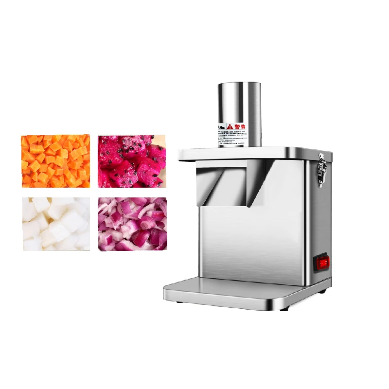 Commercial Vegetable Dicing Machine Multi Functional Electric Slicer Electric Carrot Potato Cucumber Granular Cube Cutter