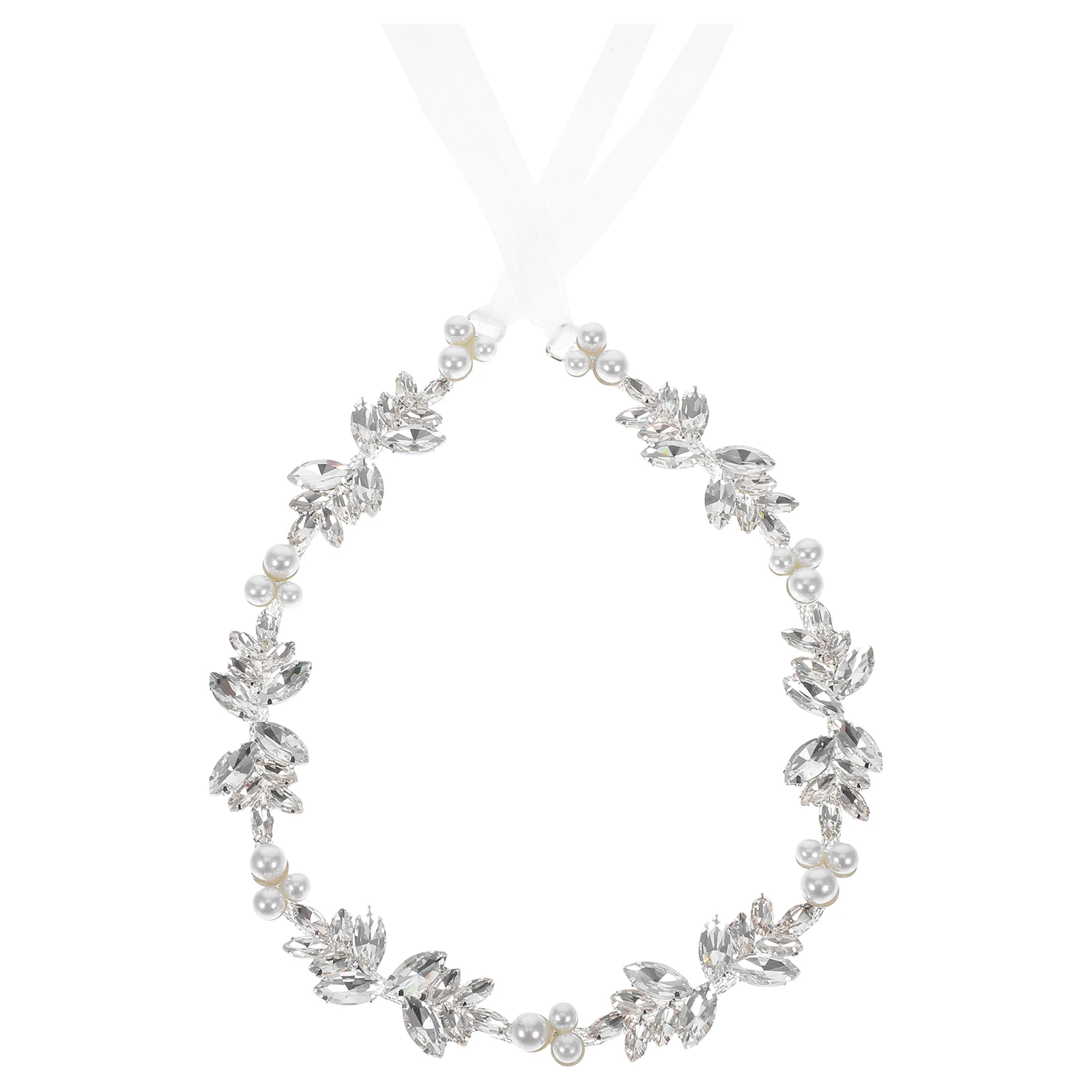

Rhinestone Waist Chain Pearl Bridal Belt for Wedding Dress White Ladies Fashion Accessories Chain