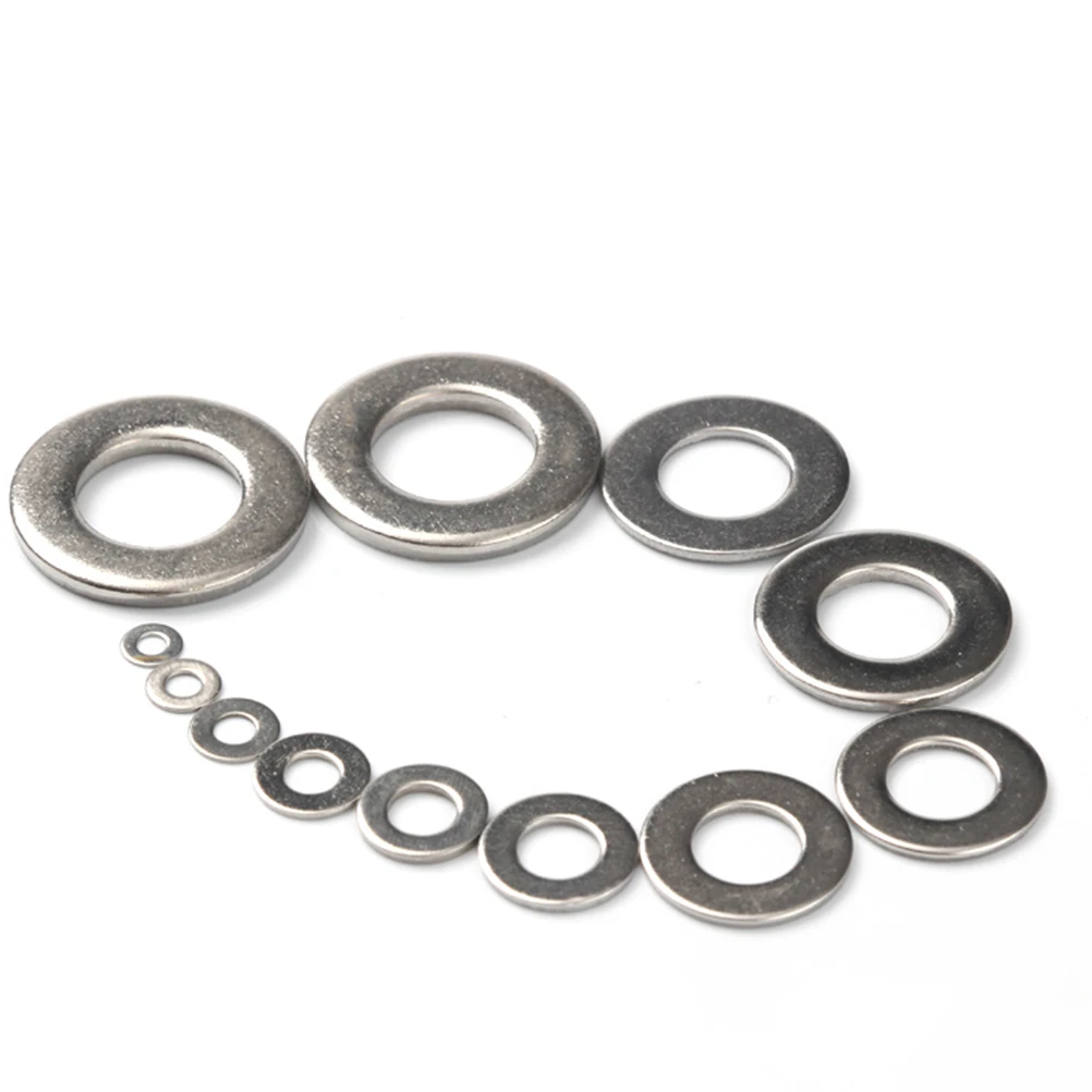

800pcs Stainless Steel Flat Washers Gasket Size Combination Metal Washers for Sump Plugs Water Fuel Hydraulic Fittings Car