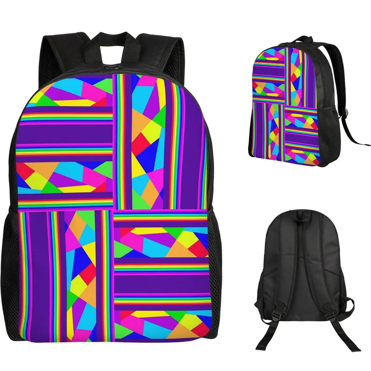 

Carnival Shards Mosaics Mardi Gras Masquerade Backpack Student Boys Girls BookBag School Bag Computer Shoulder Bags