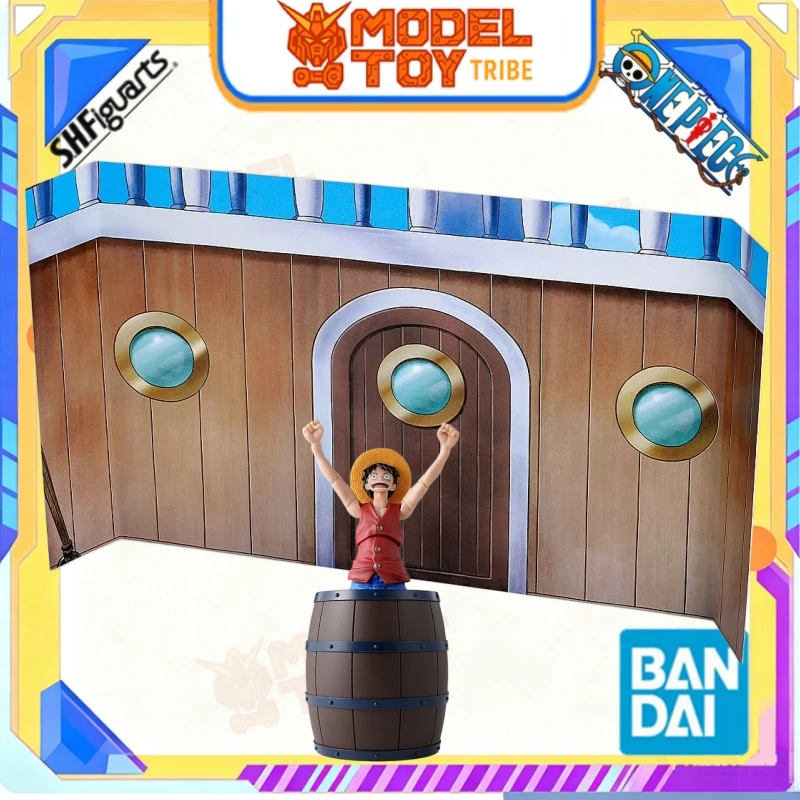 In-Stock Japan Bandai Original Anime SHF ONE PIECE 340mm The Straw Hat Crew Party Set Action Figure Model Toy Collectible Gift
