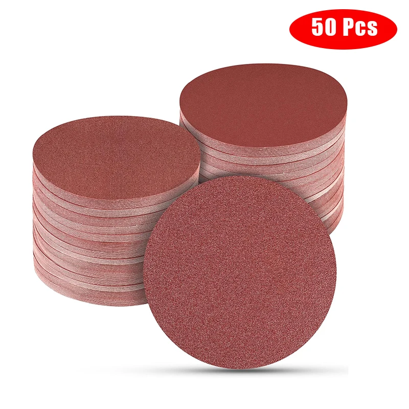 5 Inches Sanding Paper Set 125mm 60-80-100-120-150-240-400-600-2000 Grid Metal Polished Woodworking Abrasive Tools Accessories