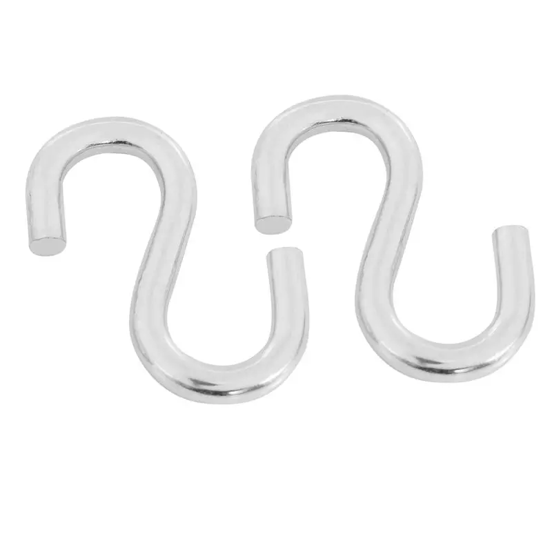 AS60-8-Pack Heavy-Duty S Shaped Hooks Hammock S Hooks Utility Hooks, 3-Inch Long