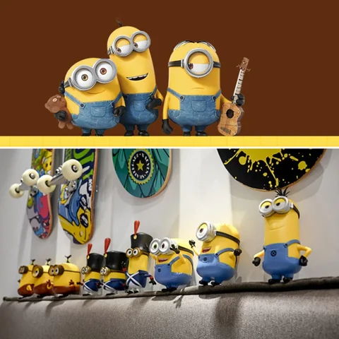 Confezione regalo per bambole Minions della serie Cattivissimo Me Guard con scatola cieca per decorazione bambola di marca Anime circostante Co