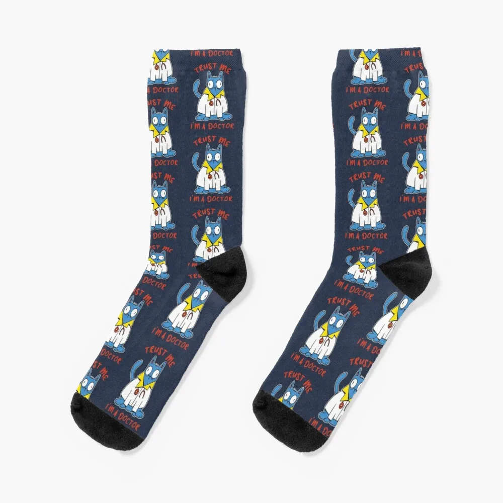 

Trust Me, I'm a Doctor - Cat Doctor Socks Winter Sock Man Men'S Soccer Sock