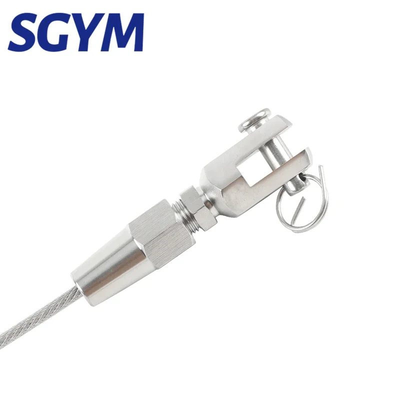 ステンレス鋼のスイベルフォーク,10個,端子,ケーブルレール,日曜大工,クイックインストール,316, 3mm, 4mm, 1, 8インチ