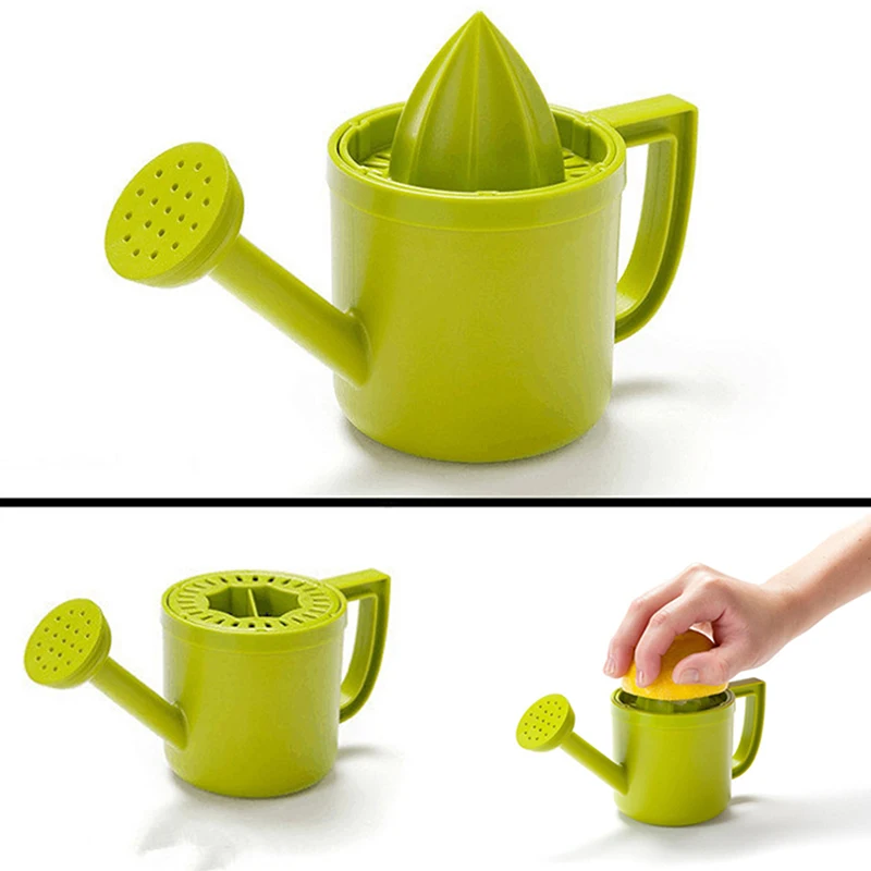 Mini Lemon Juicer Sprinkler Lemon Manual Juicer Sprinkler Juicer Watering Can Shaped Juice Maker Household Kitchen Gadgets