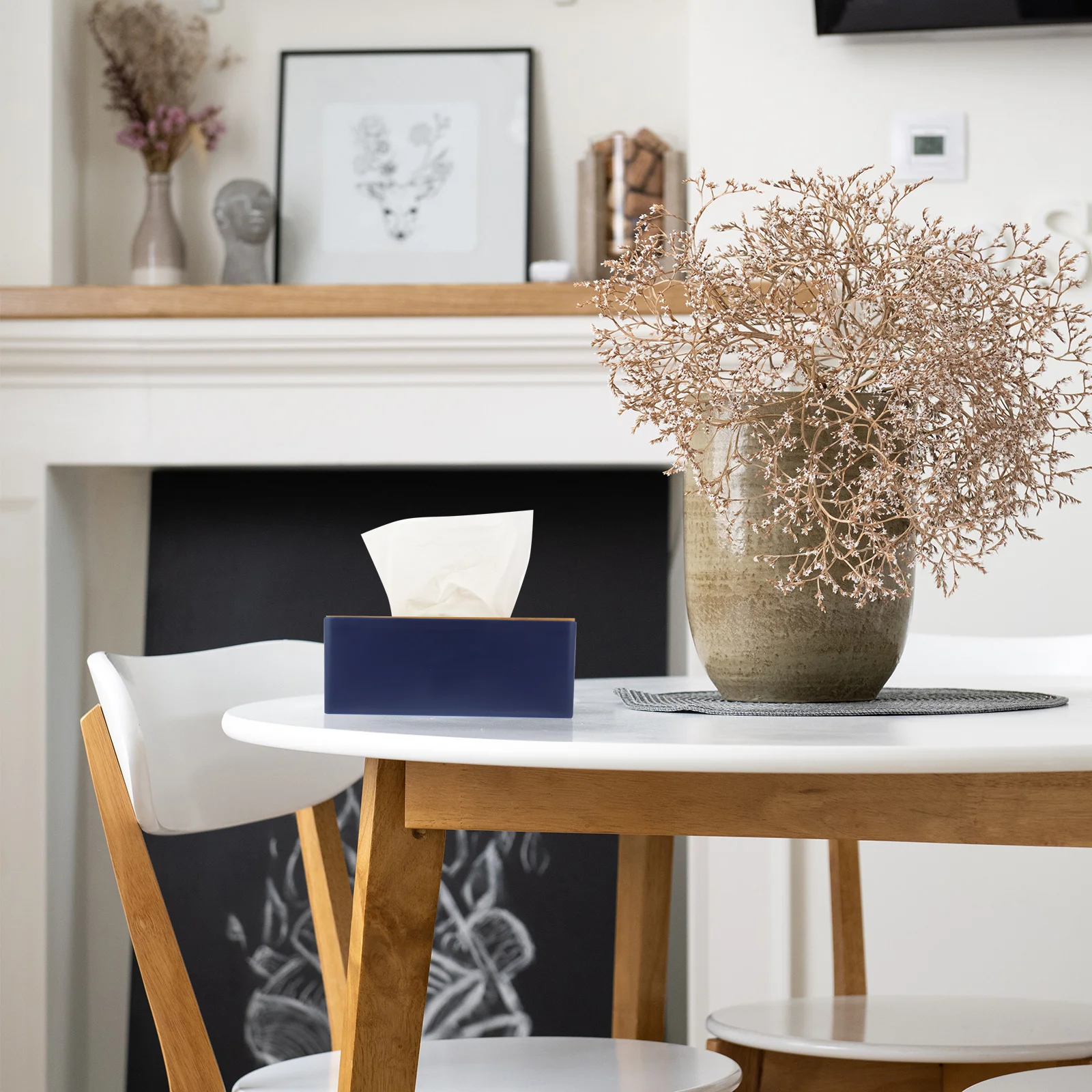 

Wood Cover Tissue Box Rectangle Desktop Napkin Holder for Bedroom Living Room Car Luxury Tissue Paper Storage Case Holder