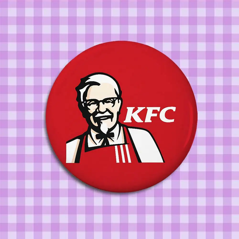 موضة K-kfc شعار دبابيس أنيقة حلية دبابيس رائعة شارة مستديرة حقيبة اكسسوارات مجوهرات هدايا #5