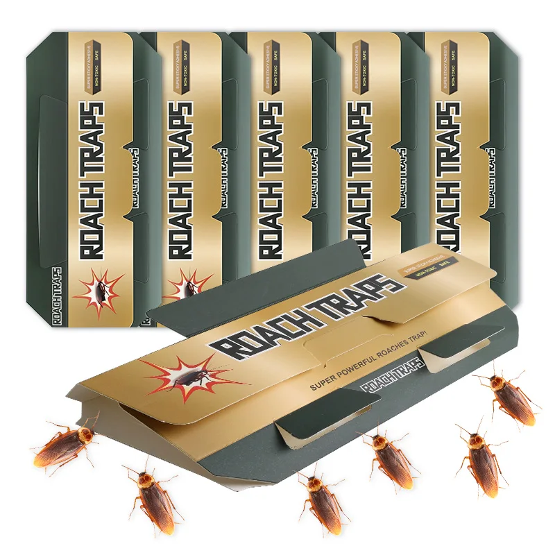Trampa adhesiva para cucarachas, atrapacucarachas, diseñada específicamente para cucarachas, hormigas, arañas y otros insectos, 6/10 Uds.