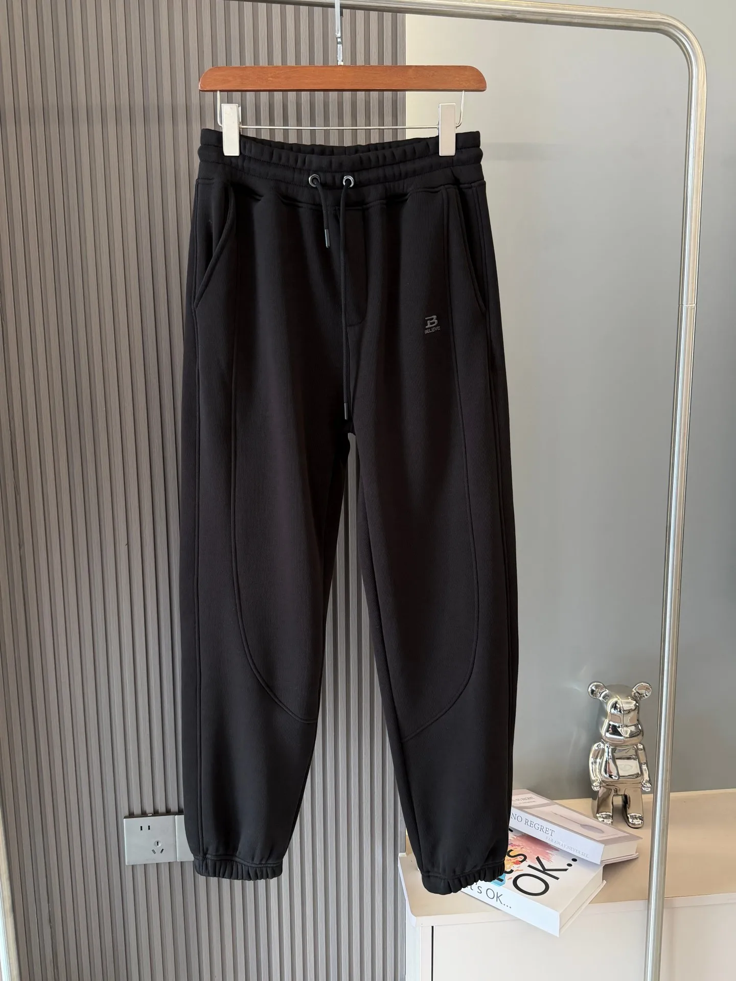 

Мужские спортивные утепленные джоггеры из флиса с эластичным поясом, свободные брюки-джоггеры, зимние теплые повседневные брюки прямого кроя