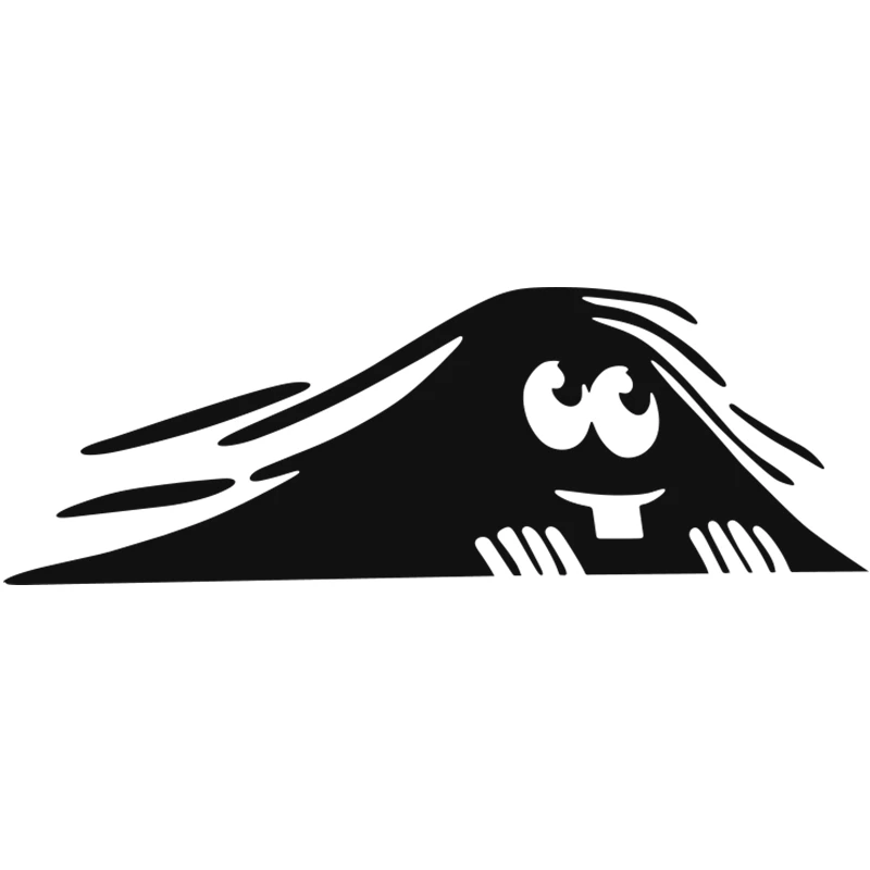 Small Town Funny Peeking Big Eyes Vinyl Car Sticker For Volkswagen BMW E46 E90 Passat B6 Auto Parts