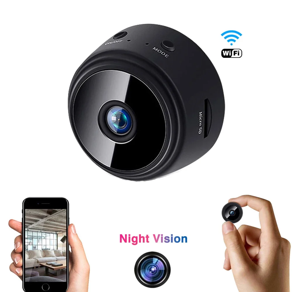 

Remote Monitor Phone App sq1080P Wifi Mini Camera Home Security P2P Camera WiFi Night Vision Wireless Surveillance Camera 1Pcs