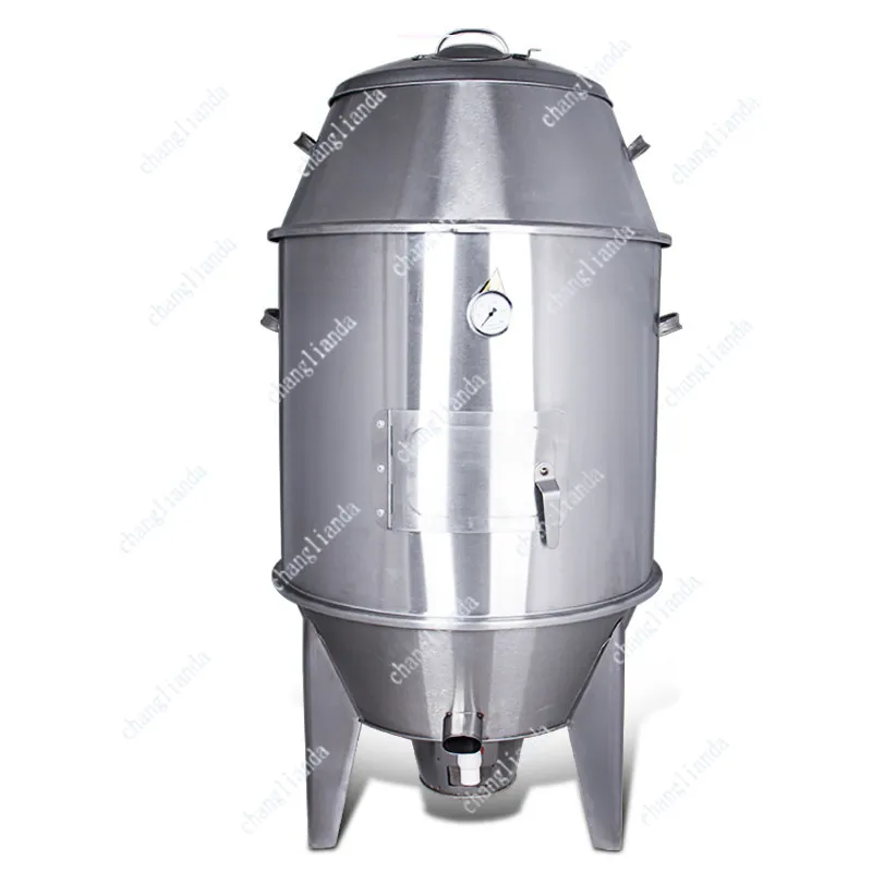 Commercial Double Layer Thickened Stainless Steel Roaster Gas Charcoal Dual Use Crispy Roast Chicken Goose Catering Cooking Oven