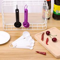 5pcs Kitchen Cooking Multi Purpose Measuring Spoons Plastic Handle Measuring Tools Cooking Accessories