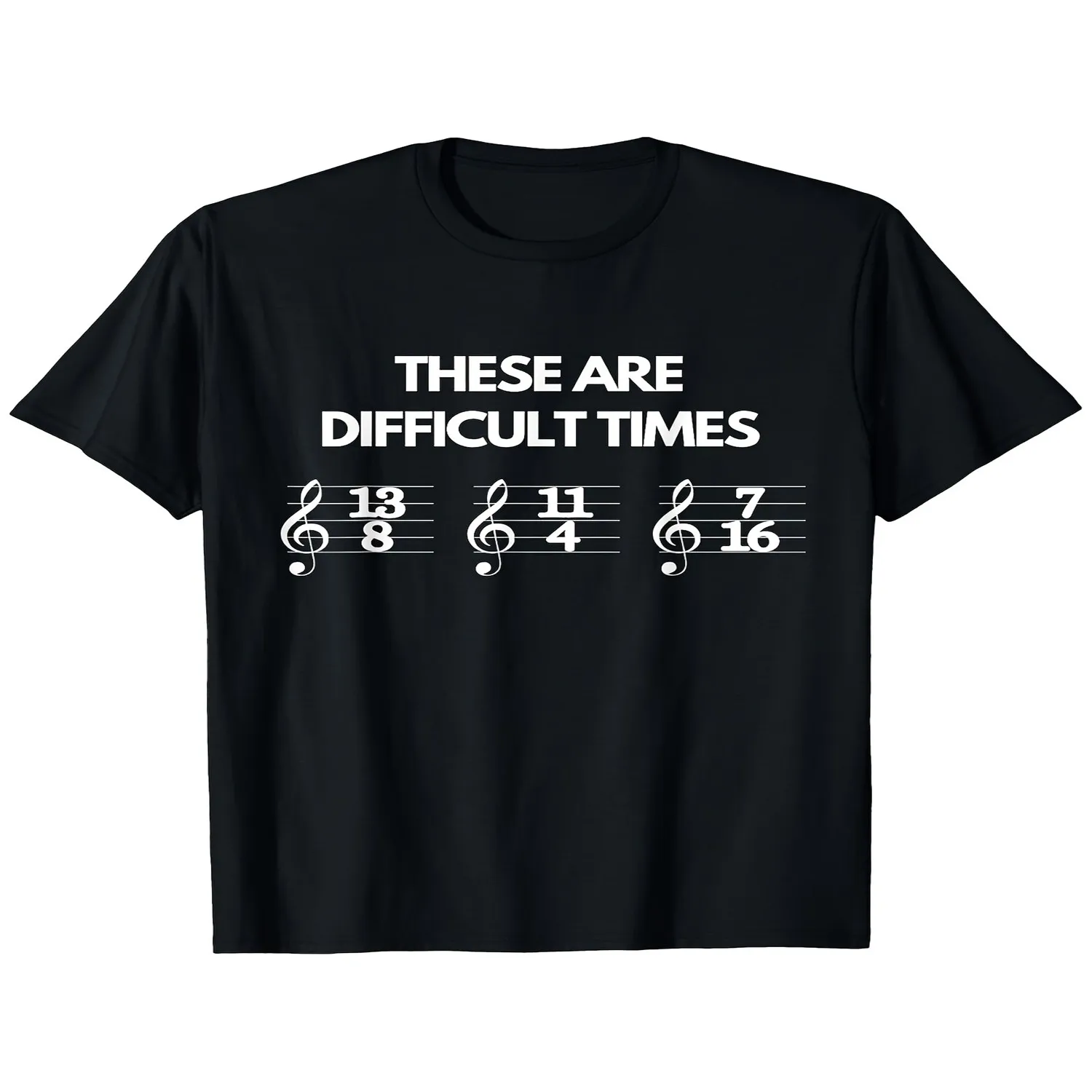 1pc These Are Difficult Times Music Sheet TShirt Casual Short Sleeve Tee with Music Note Staff Print S2XL Sizes (for) Musical Notation Shirt for Musicians Music Lovers GifRetro Casual Crew Neck P Men Graphic Tee, Weekend Casual Top