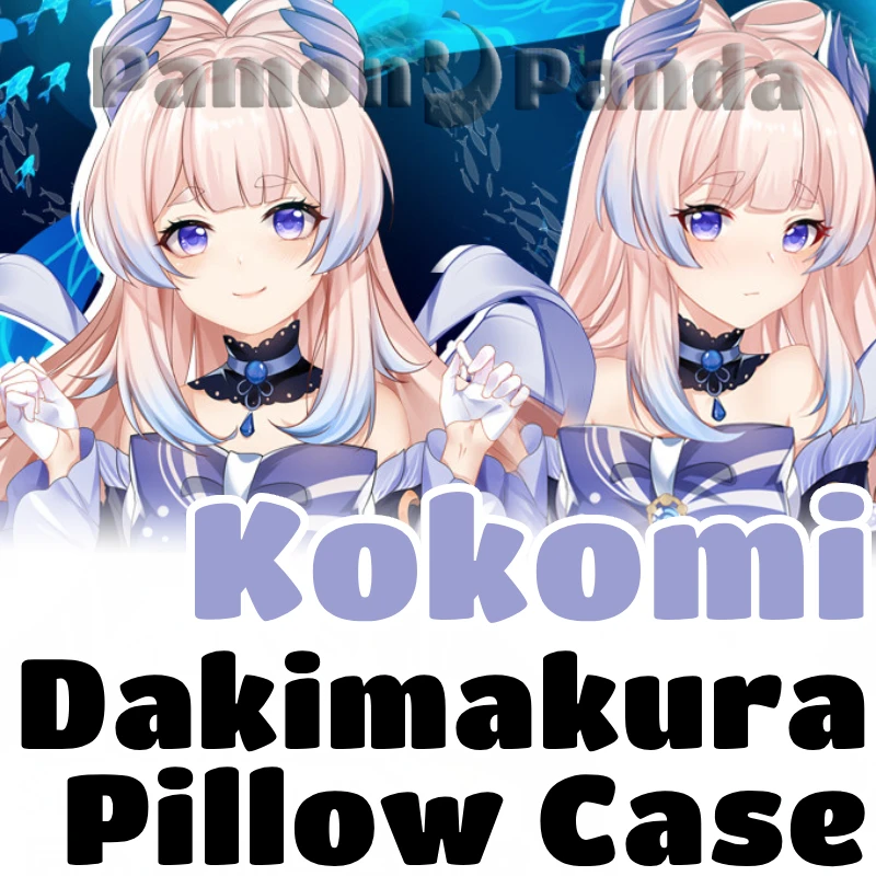 Kokomi Dakimakura Genshin Impact Game Hugging Pillow Case Full Body Cushion Cover Pillowcase Home Bedding Decor Otaku Gift MKL