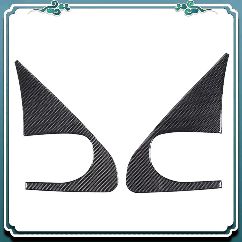 

A54K-For Toyota 2007-2013 Car Front A-Pillar Window Glass Triangle Cover Stickers Accessories - Soft Carbon Fiber
