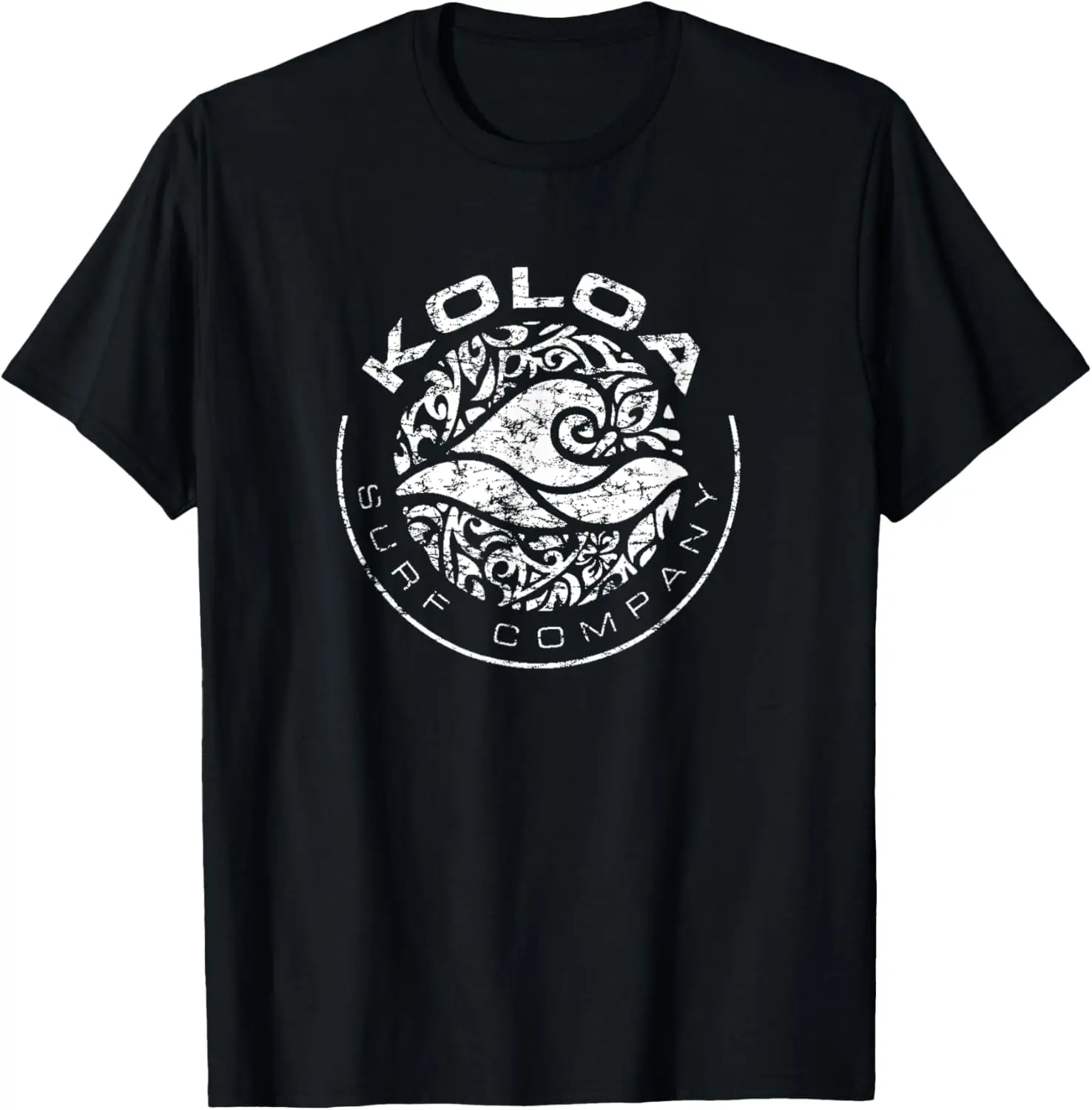 

Koloa Surf Vintage Retro Circle Wave Logo Surf Graphic T-Shirt