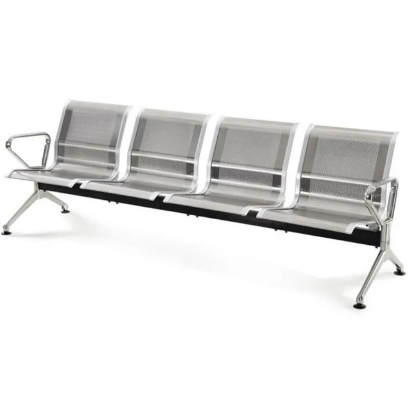 Three-person row chair Airport stainless steel bench Hospital waiting chair Public row rest seat Infusion chair