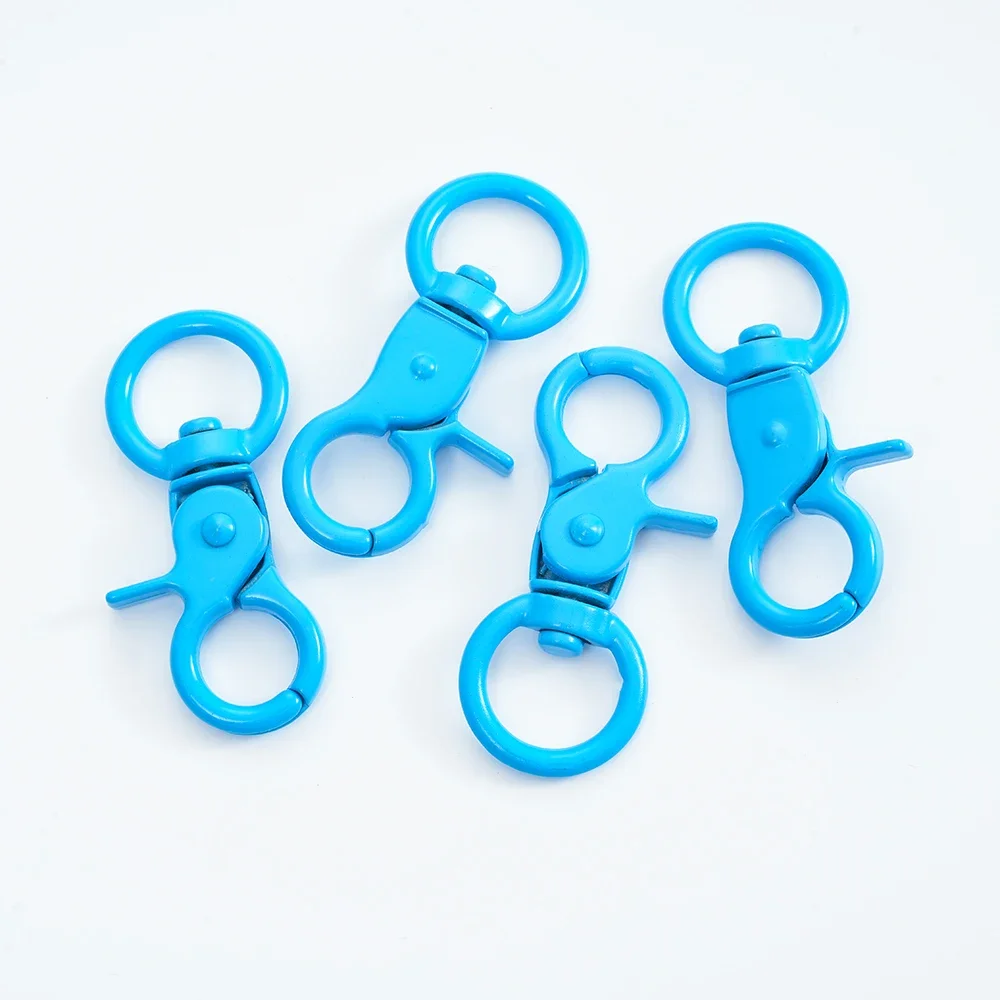 Keyring Lobster Clasp Spring Buckle With Chains Colored Keychains For Diy Jewelry Making Key Ring Hooks Bags Buckle