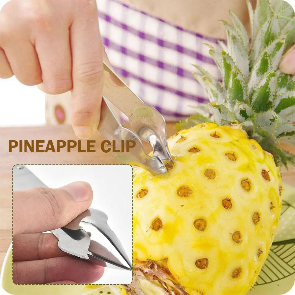 Pineapple Clip Fruit Peeler Pineapple Stone Slicer Seed Fruit Remover Kitchen Kitchen Supplies Gadgets Vegetable Home L0I4