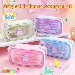 Große Kapazität Feder mäppchen transparente Organizer Stift Box koreanische Tasche für Mädchen kawaii Briefpapier liefert Zubehör