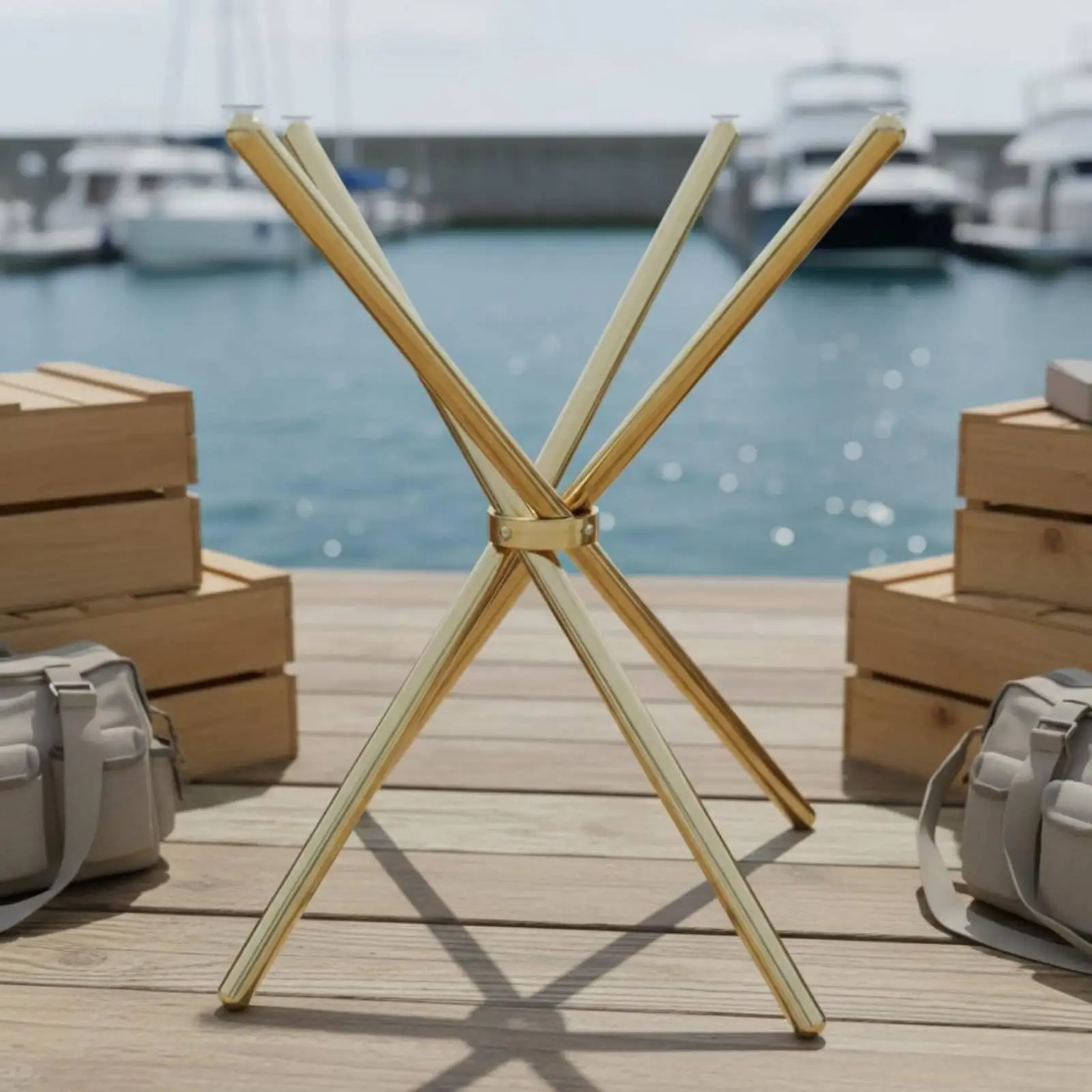 Power Surfboard Stand Folding Stainless Steel Stand Simple Setup Foldable