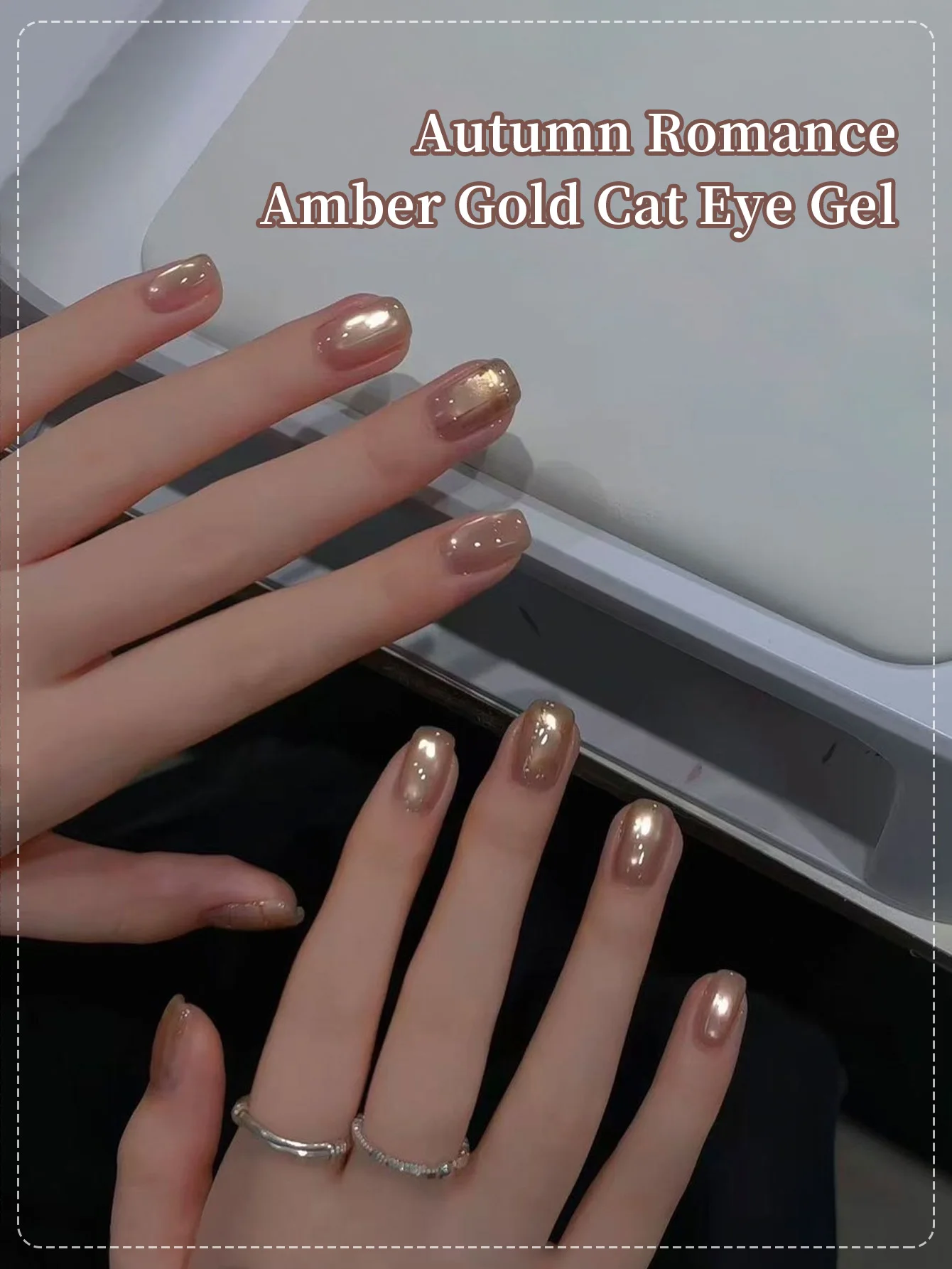 10 مللي الذهب عاكس الزجاج حبة القط العين هلام مسمار البولندية القط المغناطيسي أورورا سبار بريق شبه دائمة ورنيش مسمار الفن