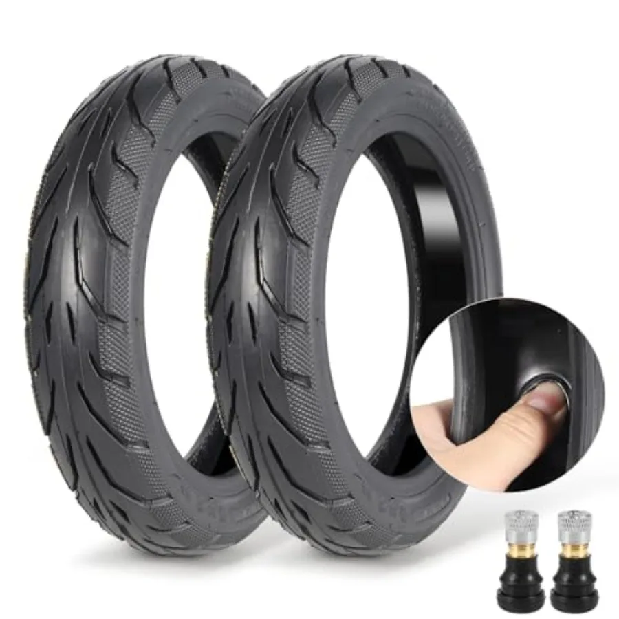

9x Rubber Self-sealing Tubeless Tire 9 Inch Electric Scooter Tires with Live Glue Repairable for Electric/Mobility/Kick Scooter
