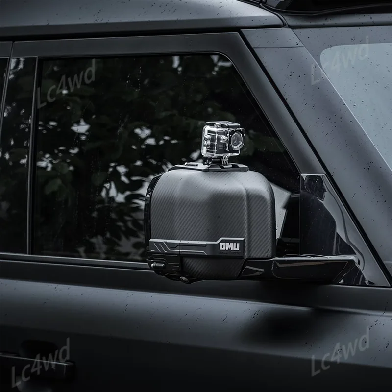 LC4WD 4x4 Accessories OMU Rearview Mirror Guard Cover Side Mirror Rain Shied Frame For New Land Rover Defender 90/110/130 2020+ view 6