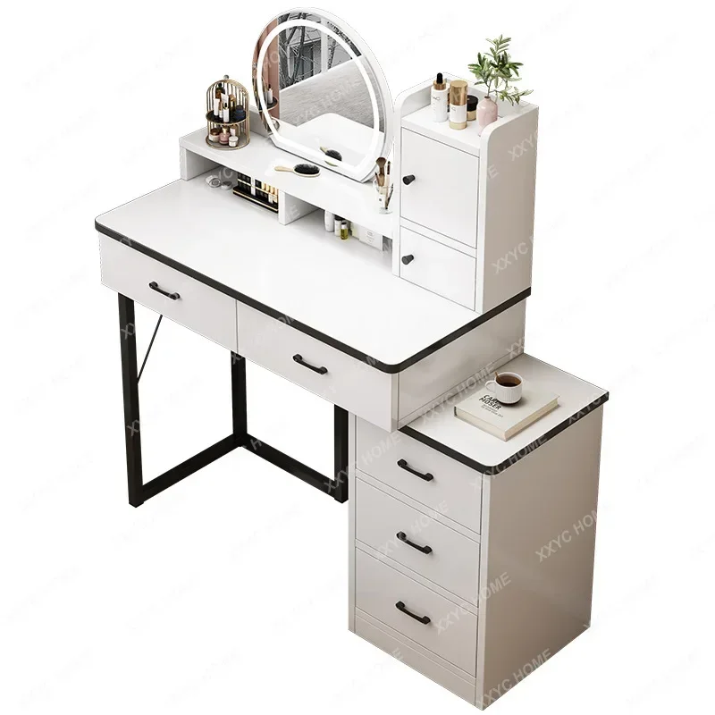 Modern Stool Storage Makeup Dressing Table Mirror White Vanity Dressing Table Drawers Coiffeuses Tocador Decoration Furniture