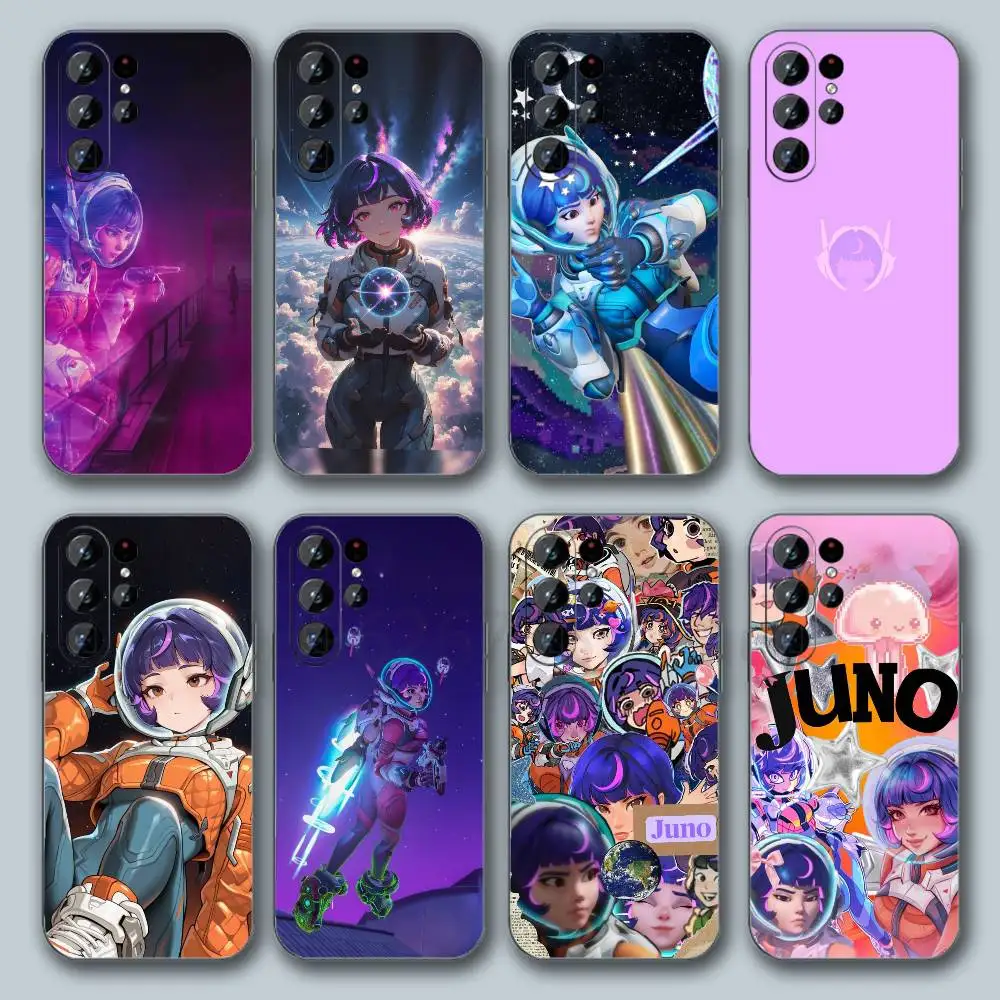 For Overwatch Juno Phone Case For Samsung Galaxy S20 S30 S21 S22 S23 S24 S25 S26 Plus Ultra Cover TPU Shockproof