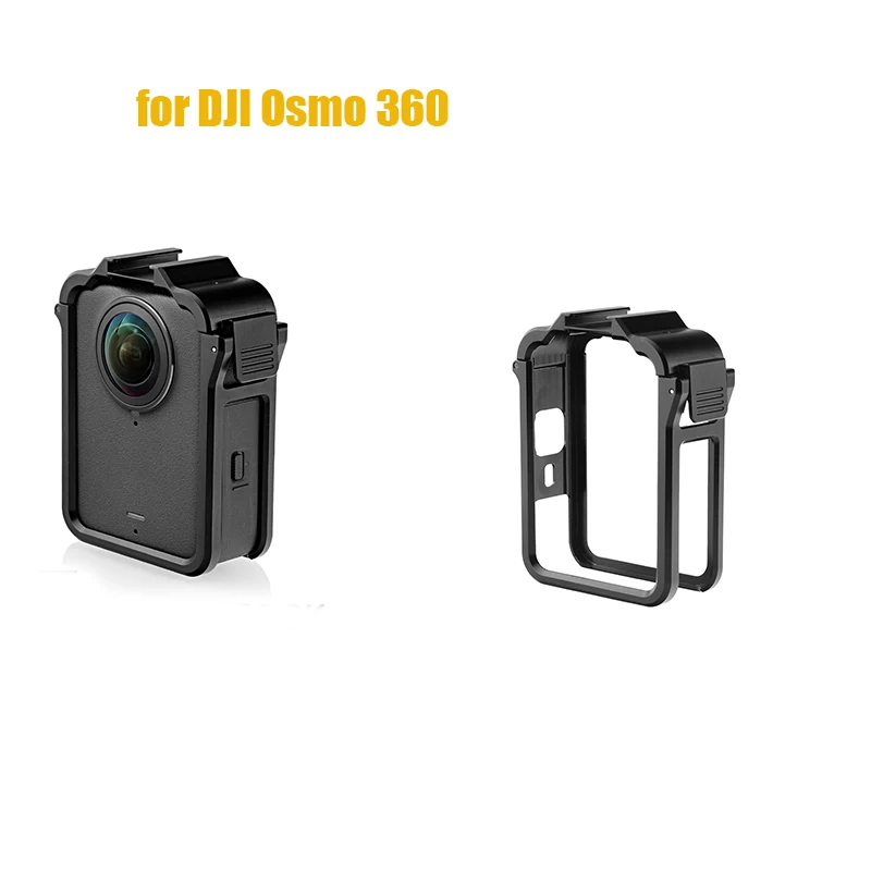 dji-osmo-360用メタル拡張ケージ、カメラ超拡張可能なコールドシューマウント多機能フレーム、映画撮影vlogビデオ用