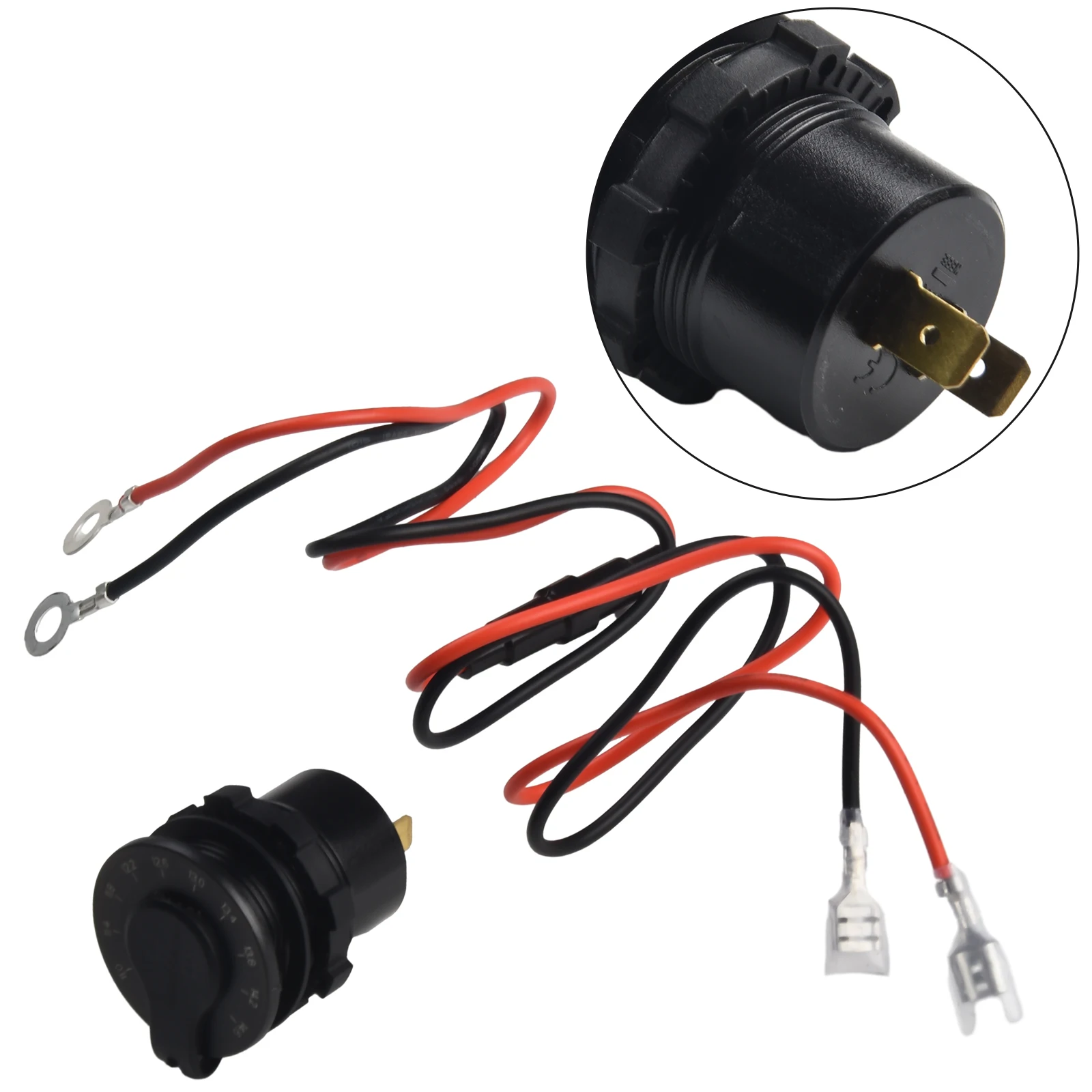 

Compact 12V Dual USB Charger Socket with Fast Charging Capability and Multi Color LED Indicator Lights for All Vehicles