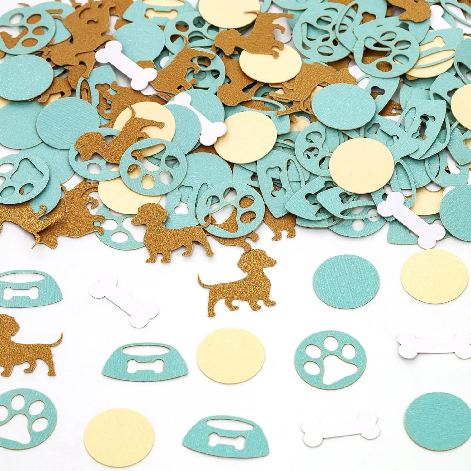 

Dog Confetti Birthday Party Table Scatter Paw Print Bone Shape Confetti For Party Baby Shower Lets Pawty Birthday Decors