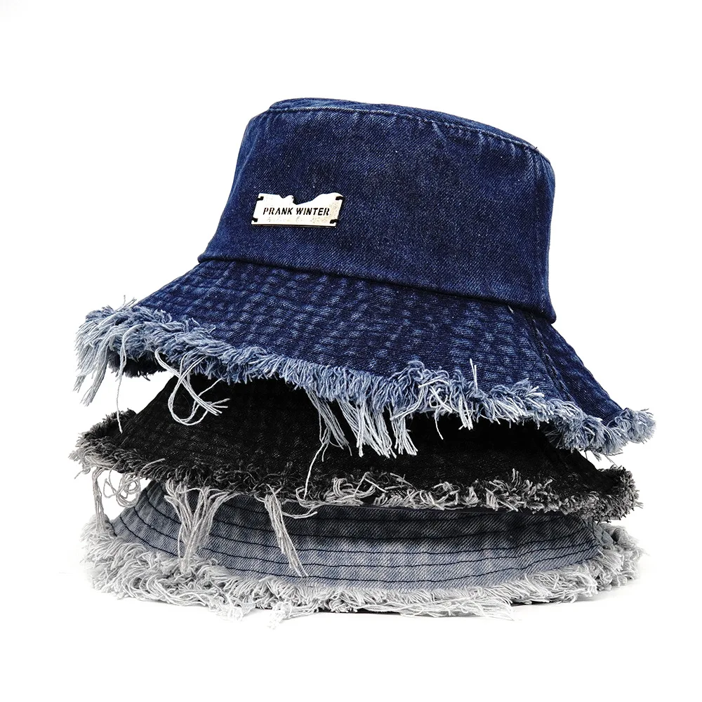 Spring/Summer Fashion Tassels Basin Cap For Women Outdoor Sun-proof Bucket Hat  Men’s Unisex Fisherman Hat Leisure Cowboy Hat