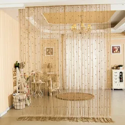 100*200cm Window Curtain Crystal Beaded String Door Curtain Shiny Tassel Flash Line Curtain Valance for Window Room Decoration