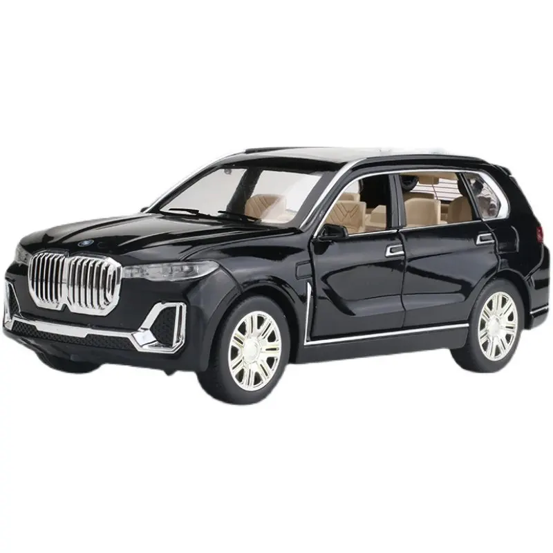 1:24 BMW X7 SUV Auto Modell Druckguss Fahrzeuge Legierung Spielzeug Simulation Mit Sechs Türen Geöffnet Sound & Licht Auto Spielzeug Geschenke für Kinder