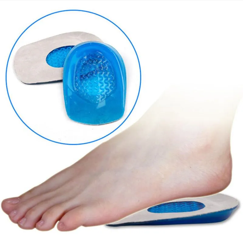 Plantillas de Gel de silicona, cojín para el talón para suelas de los pies, protectores para aliviar el dolor en el pie, soporte para zapatos, almohadilla para el cuidado de los pies