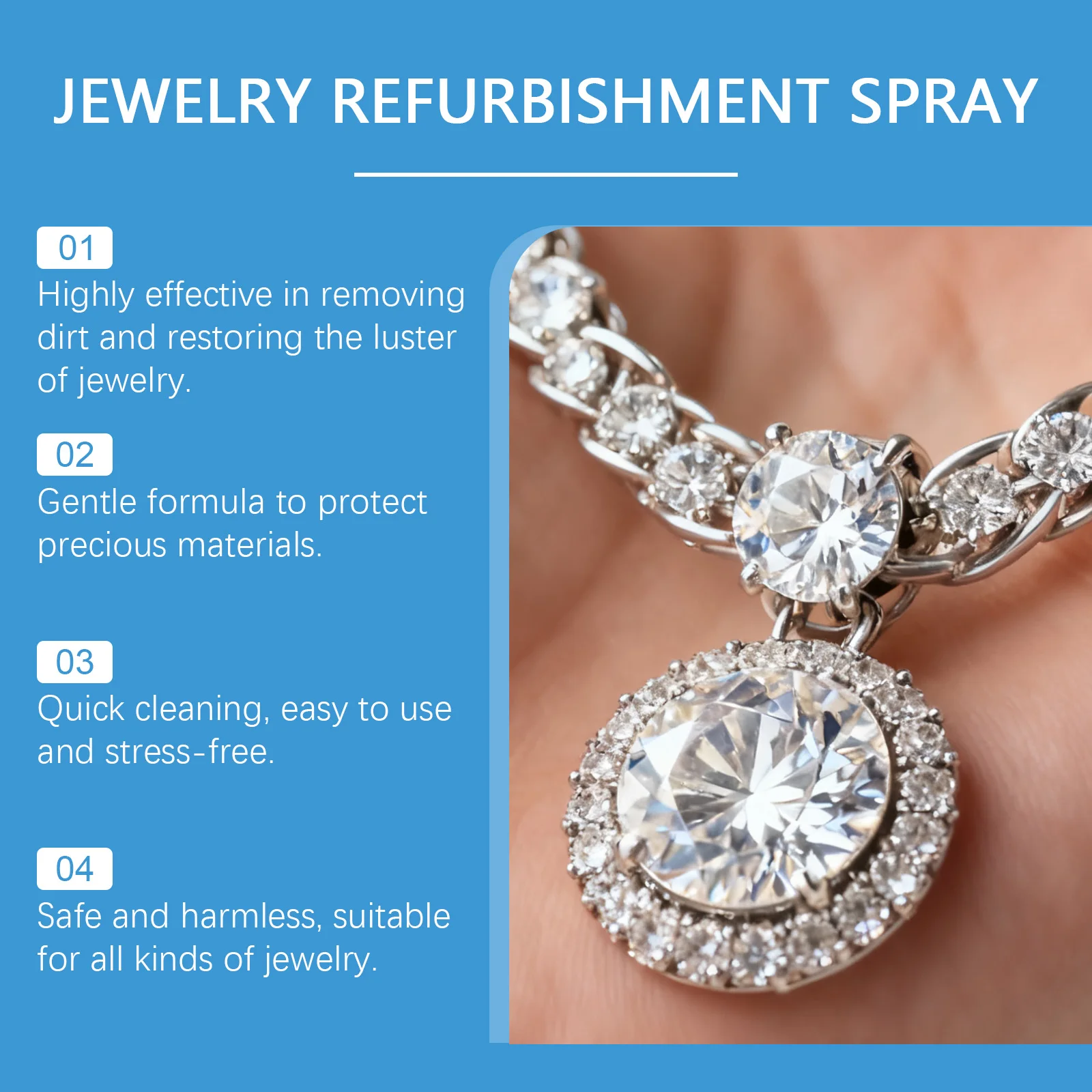 Jewelry Cleaner Solution Professional Jewelry Polishing Ring Necklace Watch Chain Ornament Care Jewelry Maintenance Clean Liquid view 3
