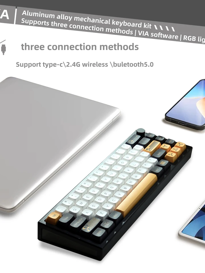 ZUOYA LM66 Customized Aluminum Material Mechanical Keyboard Kit