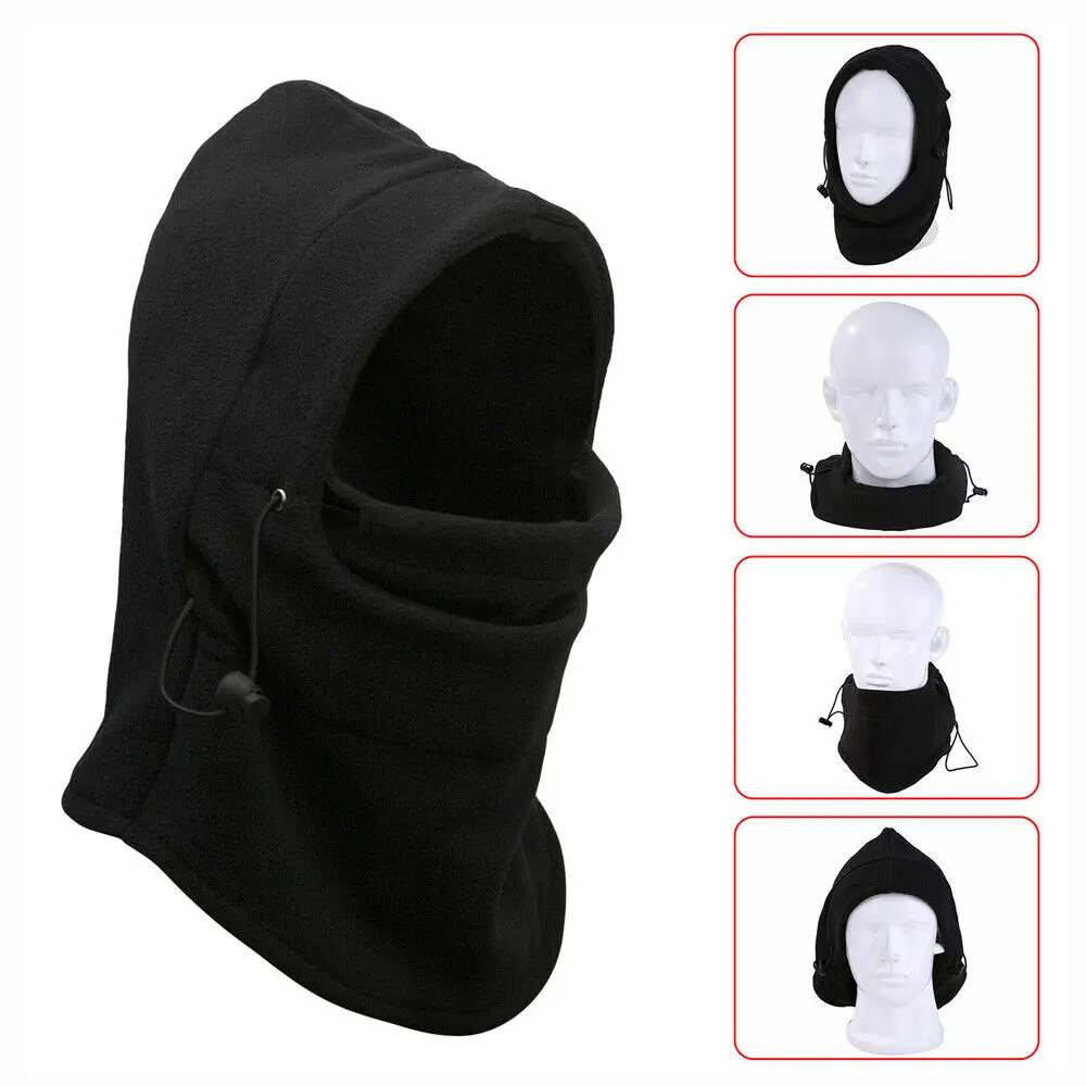 Máscara facial completa de inverno à prova de vento, balaclava de lã masculina e feminina, aquecedor de pescoço