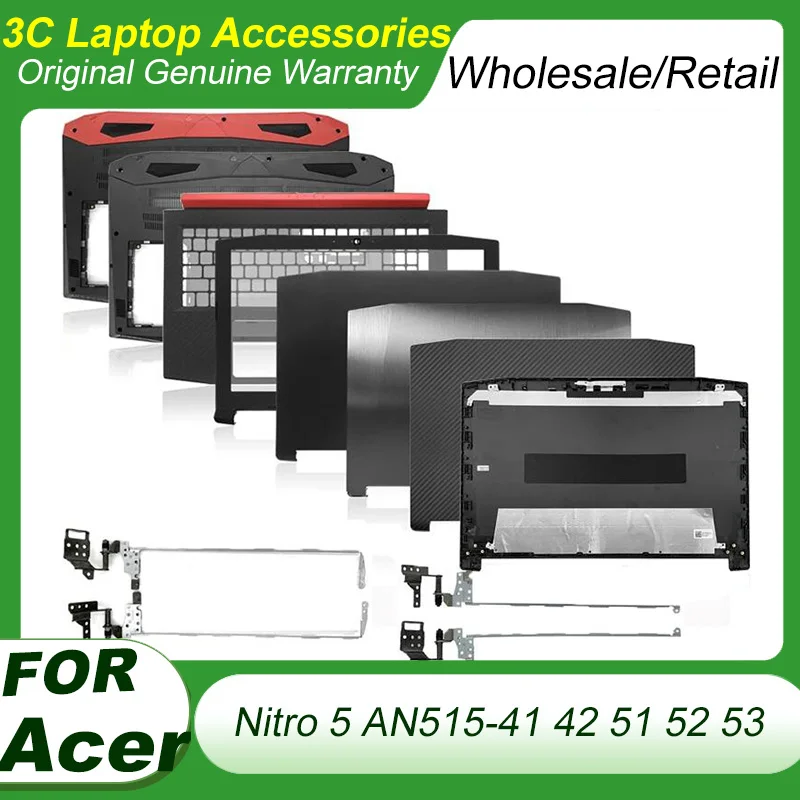 

For Acer Nitro 5 AN515-42 AN515-41 AN515-51 AN515-52 AN515-53 N17C1 LCD Back Cover/Front Bezel/LCD Hinges/Palmrest/Bottom Case