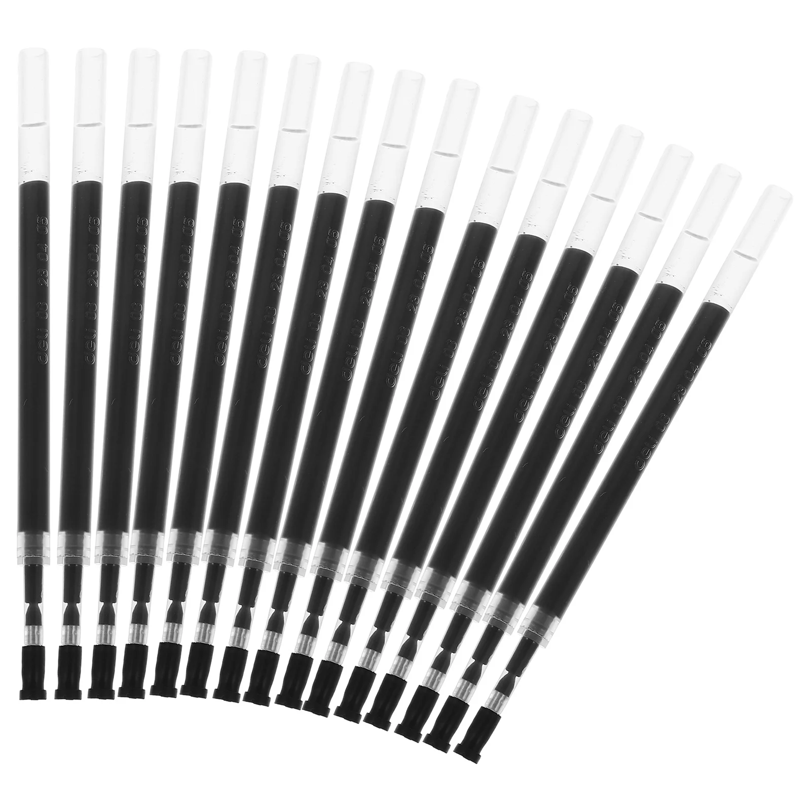 20 Pcs Press The Spring Refill Replacement Ballpoint Pen Refills Bullet Gel for Pens Ink Plastic Office