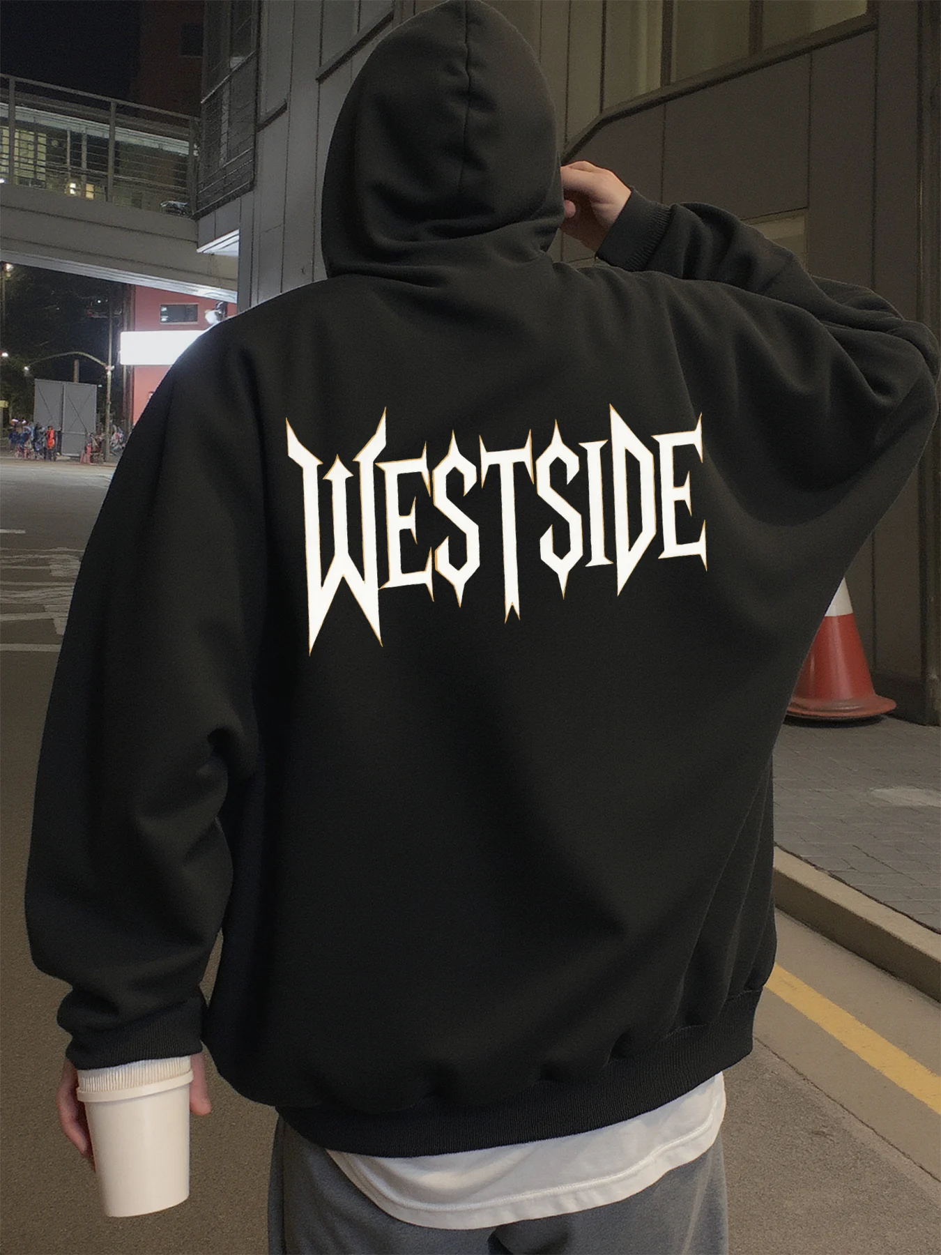 Hoodie for Man Street Wear Westside Print Graphic Hoodies Men Wearing in Spring, Autumn, and Winter Sweatshirt