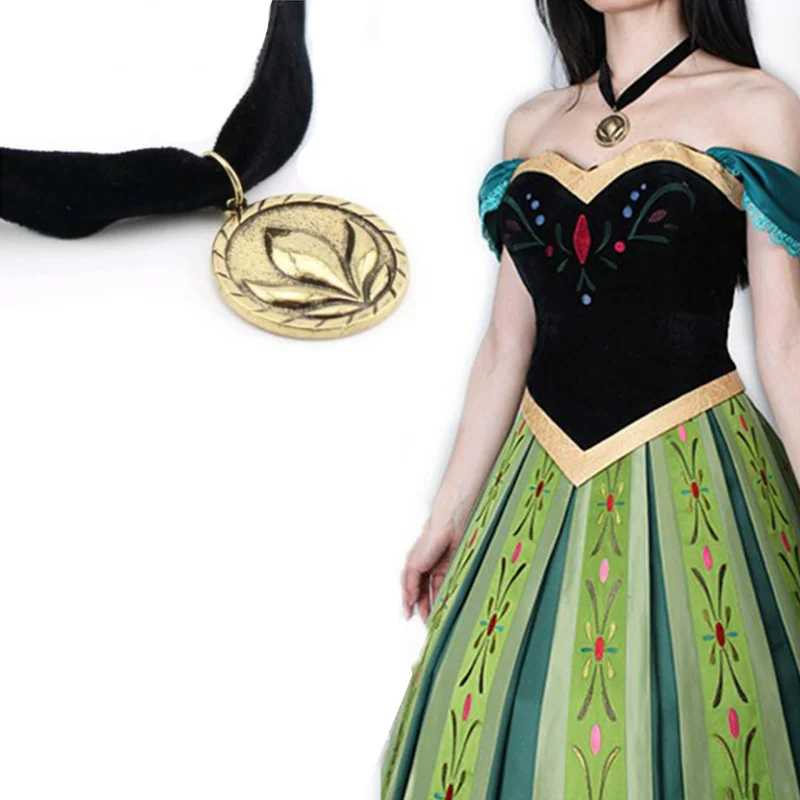 Foreign Trade New Anna Princess Embroidery Dress Anime Cosplay